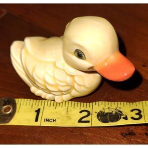 Vintage Tiny Goebel Duckling Figurine West Germany 2.5" Yellow Farm Country